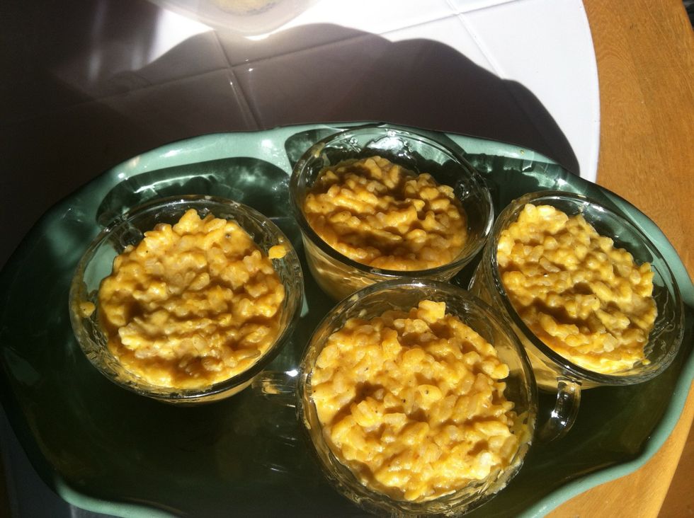 Once done, pour into little serving cups.