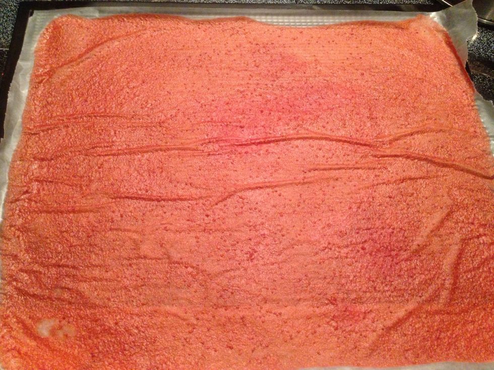 Once done, Remove from dehydrator and let it cool completely. Transfer to a cutting board.