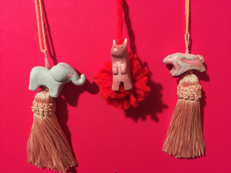 Once dried and cooled off: With the acrylic paint, paint on a face, paws, and any other characteristics your animal may want! Hearts and flowers look great too! Get creative!