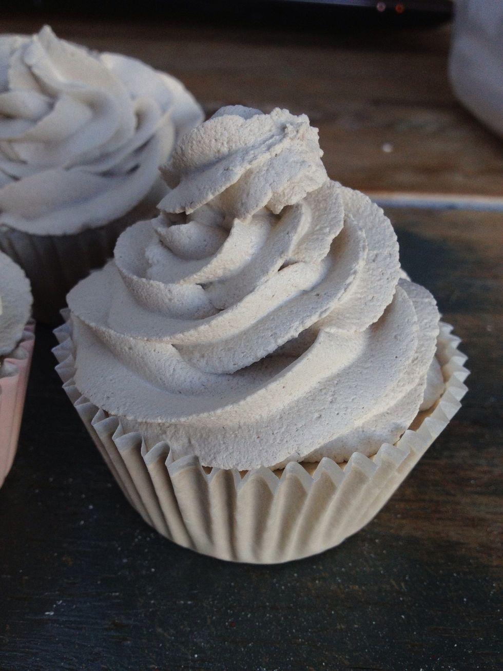 Once dry, decorate and paint any way you like. You can add beads, pearls, buttons etc when the "frosting" is still wet. You can even add real cupcake toppers if you like.