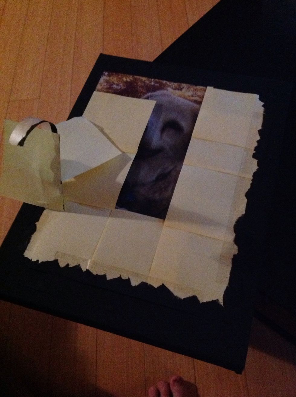 Once dry, pull of the Post-It Notes and...