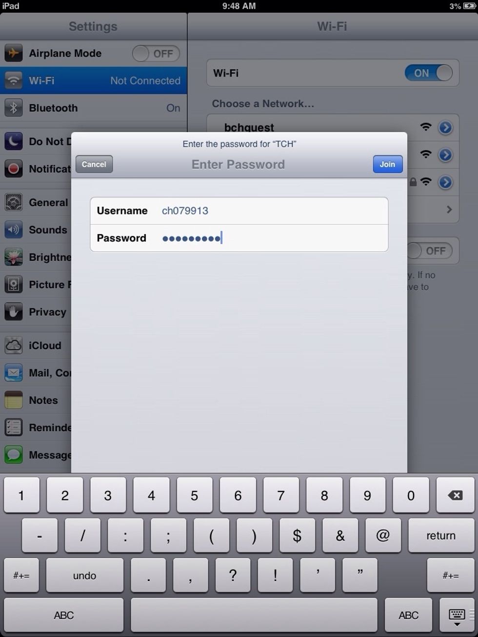 Once entered, press the "Join" button in the upper right corner of the dialog box.
