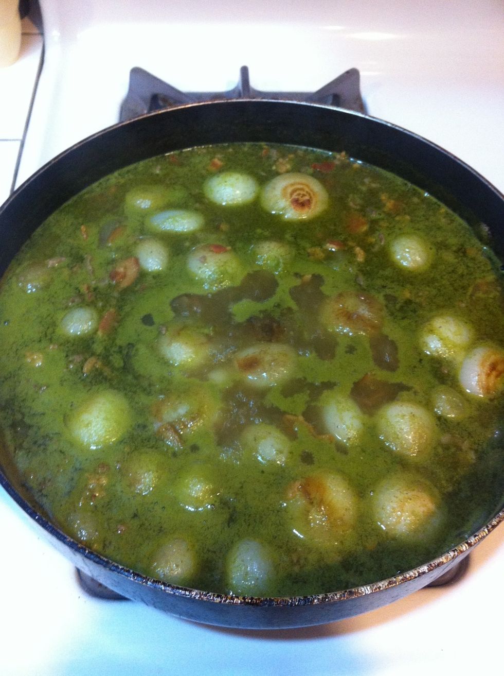 Once everything boils it's ready to serve