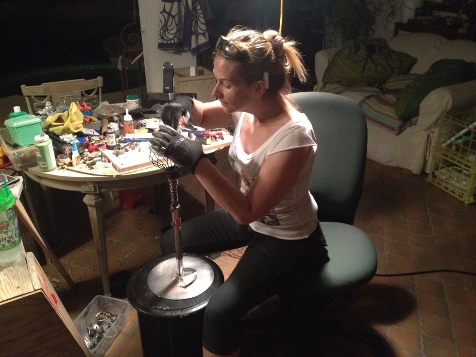 Once I had it all figured out to be what I wanted I took it ALL apart & started building it again for REAL-ZIES! If your making something that needs to fit like a puzzle make sure to keep checking fit