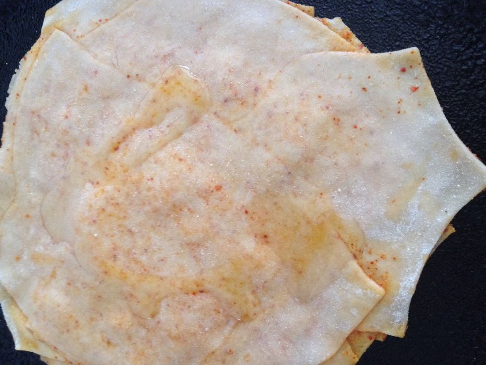 Once if you can feel the paratha move. Add a bit of oil and toss it on otherside .