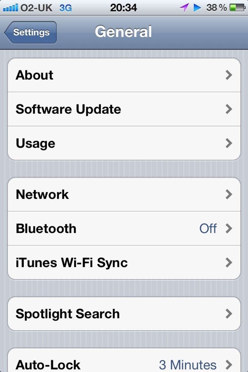 Once inside general scroll and find Keyboard.