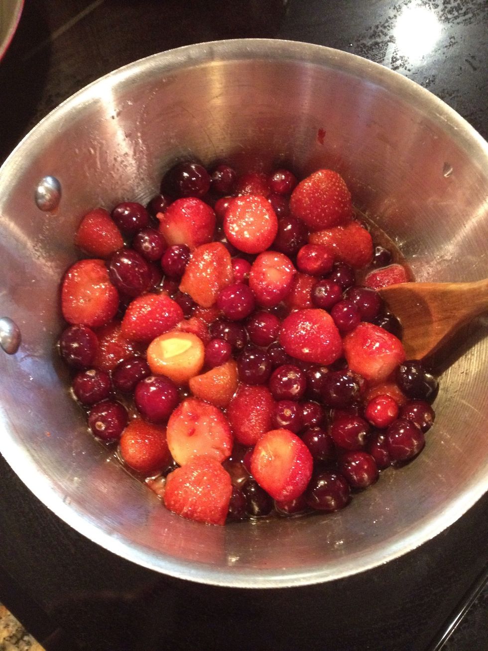 Once it comes to a boil, reduce heat to low and simmer stirring ever few minutes. This will need to simmer for about 45 min