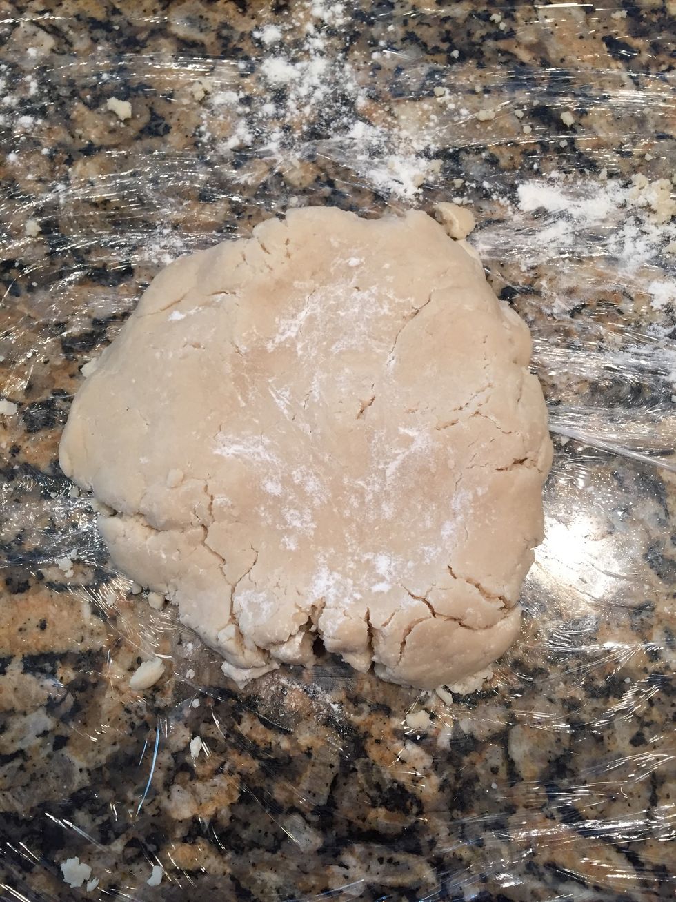 Once it comes together, shape into a disc and lay aside. Grab your tartlet pans or, you can use the full size tart pan