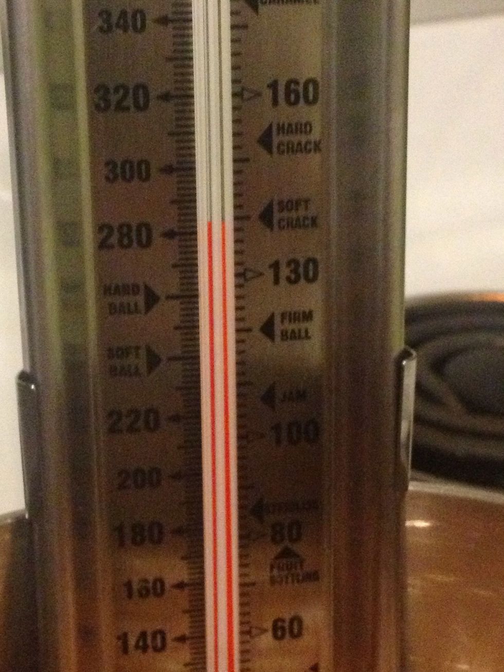 Once it get to 280f start adding to egg white slowly while whisking on full. Be super careful as this shit is hot!