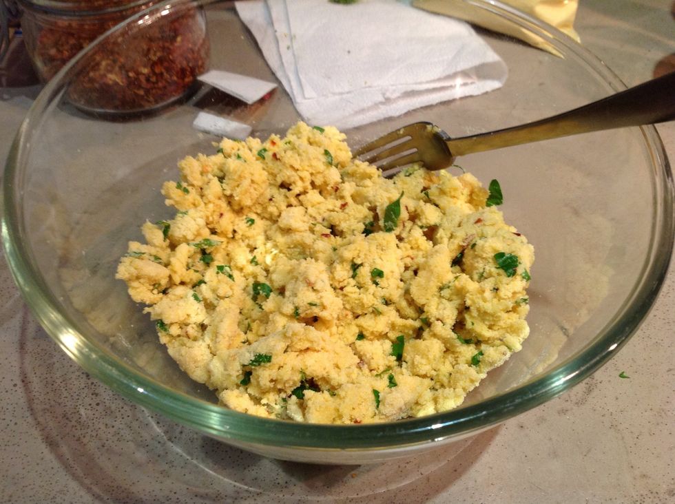 Once it gets to this stage, I wet my hands and then ball it together and knead the moisture in. It should be firm and shiny but not tough and brassy. Keep it together, Yo.