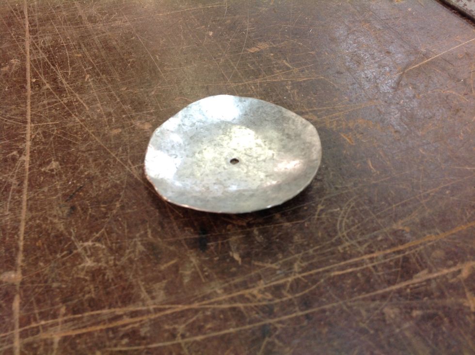 Once it has been shaped this should be the finished product of your wax catcher....
