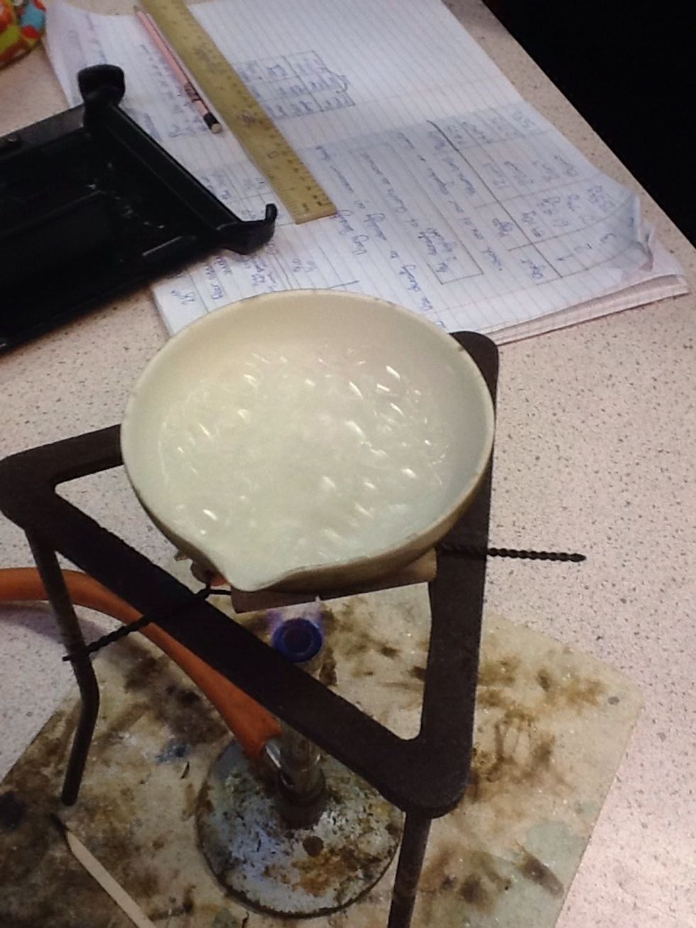 Once it is turn off the gas otherwise it will spit.