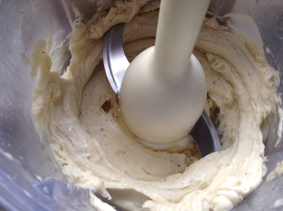 Once it looks creamy it's ready.