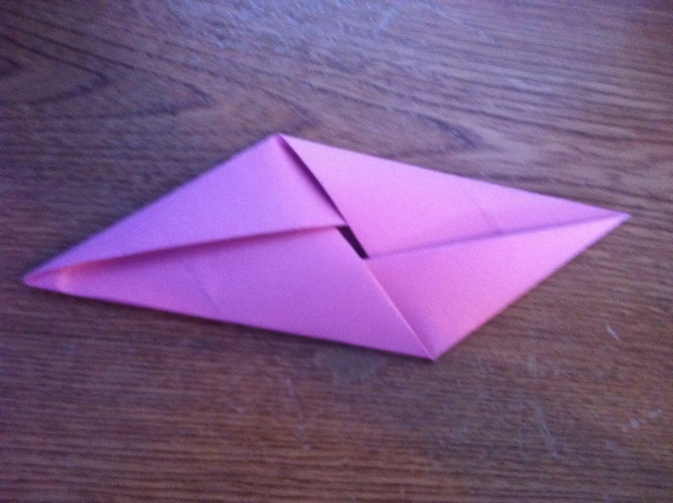Once it looks like this, flatten it.