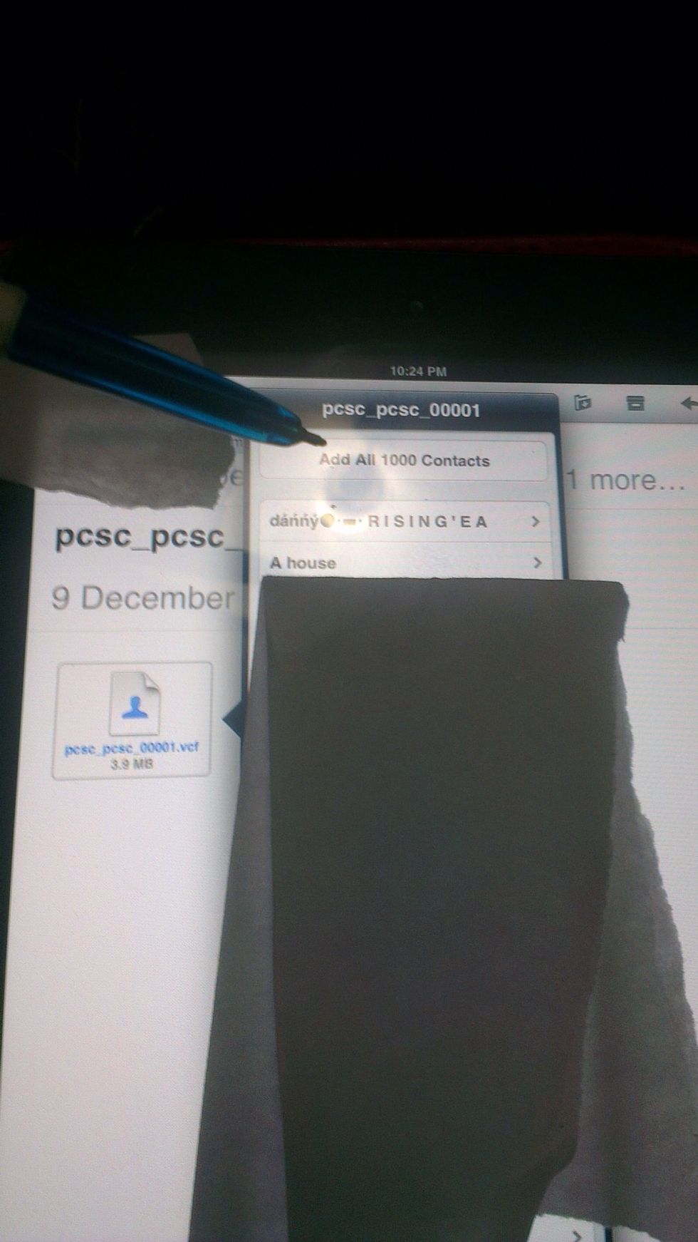 Once it's done..tap on it n u will get an option to add ur contacts to ur iOS device...congrats!!! Now check your contacts app...