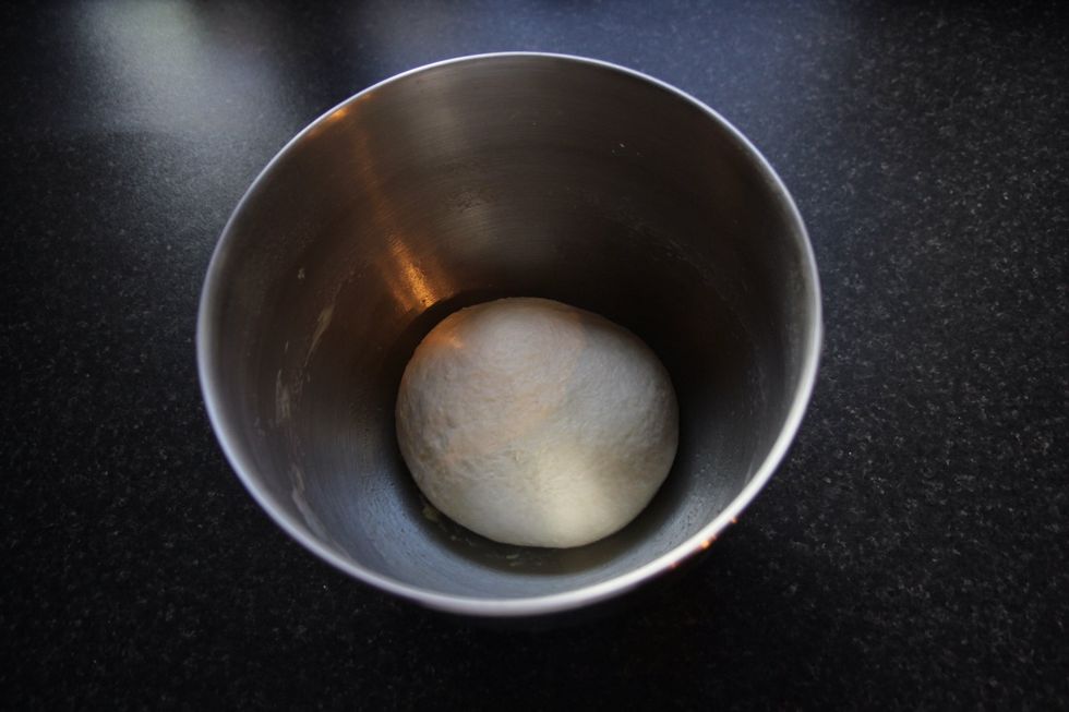 Once kneeled until springy lightly oil the bowl, form the dough into a ball and pop into the bowl.