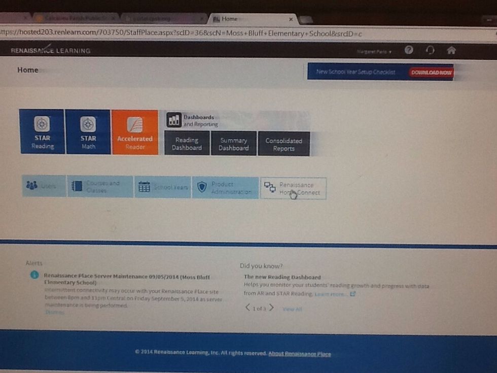 Once logged locate the Home Connect Tab and click on it.