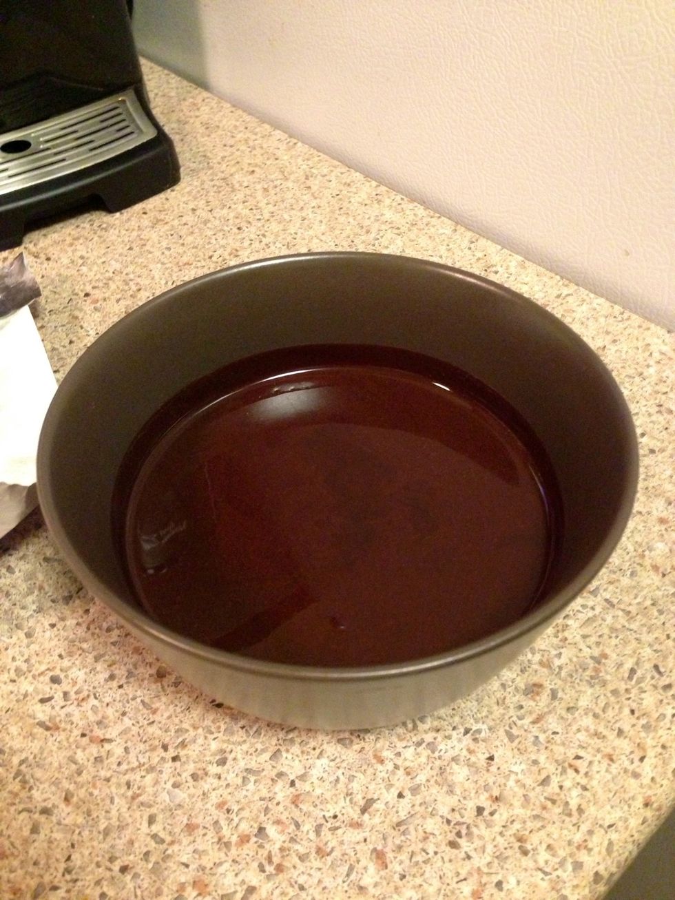 Once melted pour into bowl and let cool naturally for approximately 10 minutes. *Don't place it in the fridge.*