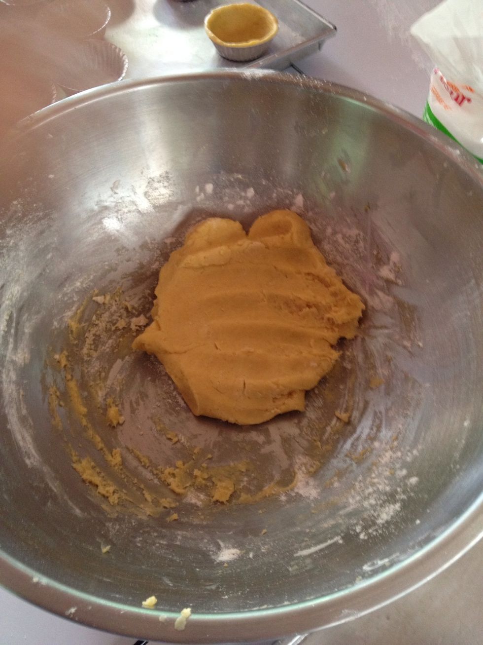 Once mixed chill for about half an hour, it should look like this, but more.