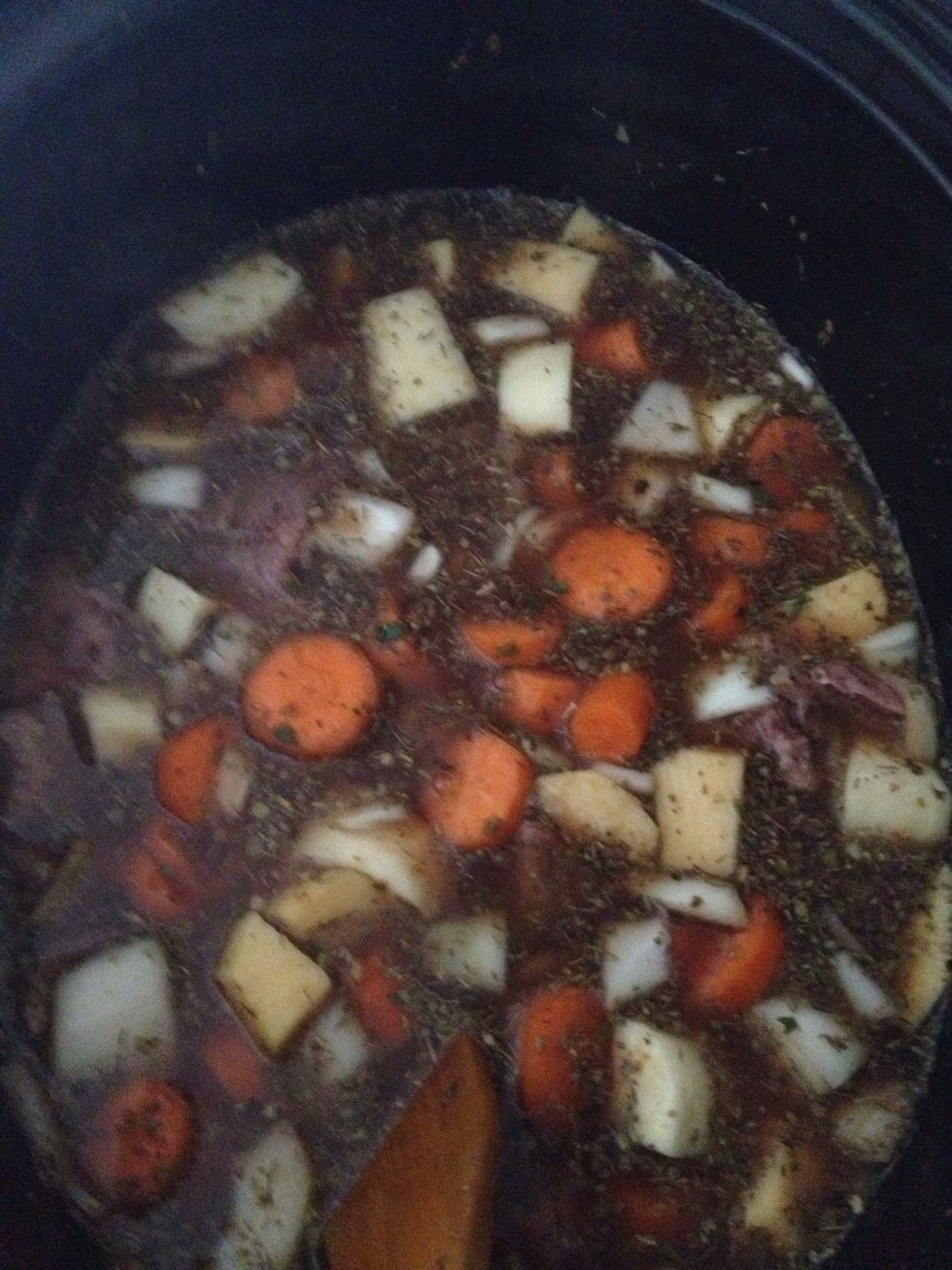 Once mixed it should look something like this . Very watery but just hang on in there .