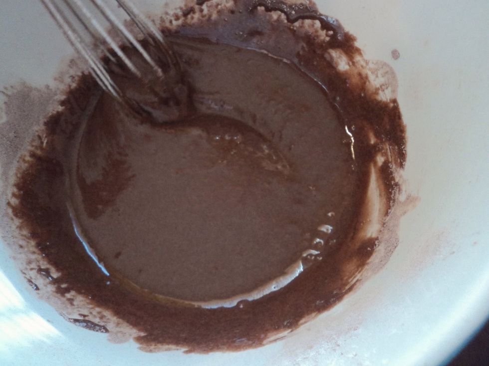 Once mixed. The mixture should look like this.