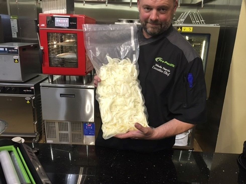 Once onions are in the bag and sealed they should look like the picture above.