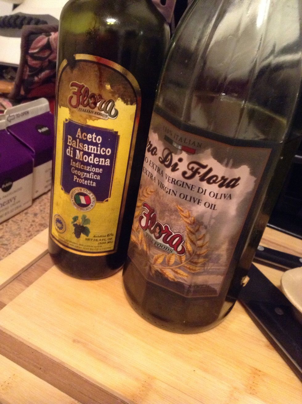 Once onions have begun to brown, add a splash of balsamic vinegar and stir in