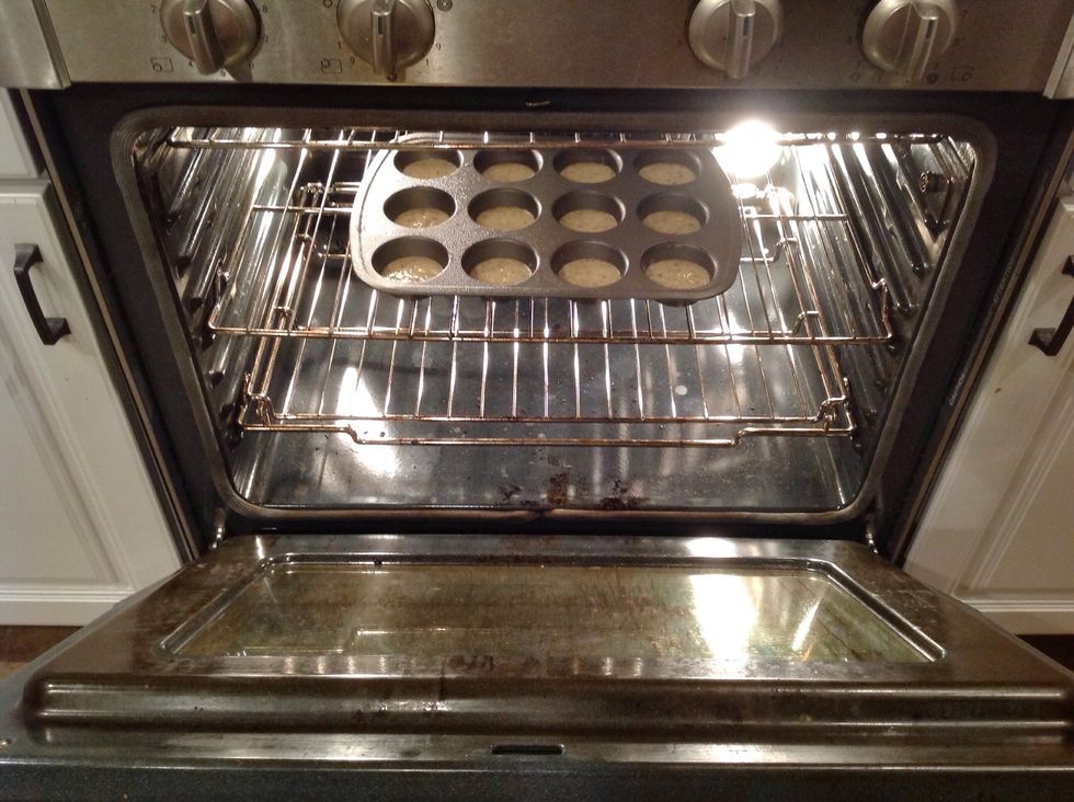 Once oven is heated add the macaron mix into the oven