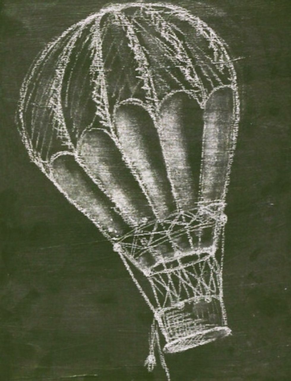 Once paint dries, entirely cover the section with chalk then wipe it off with a dry cloth. Surface will now be ready to draw on with chalk.