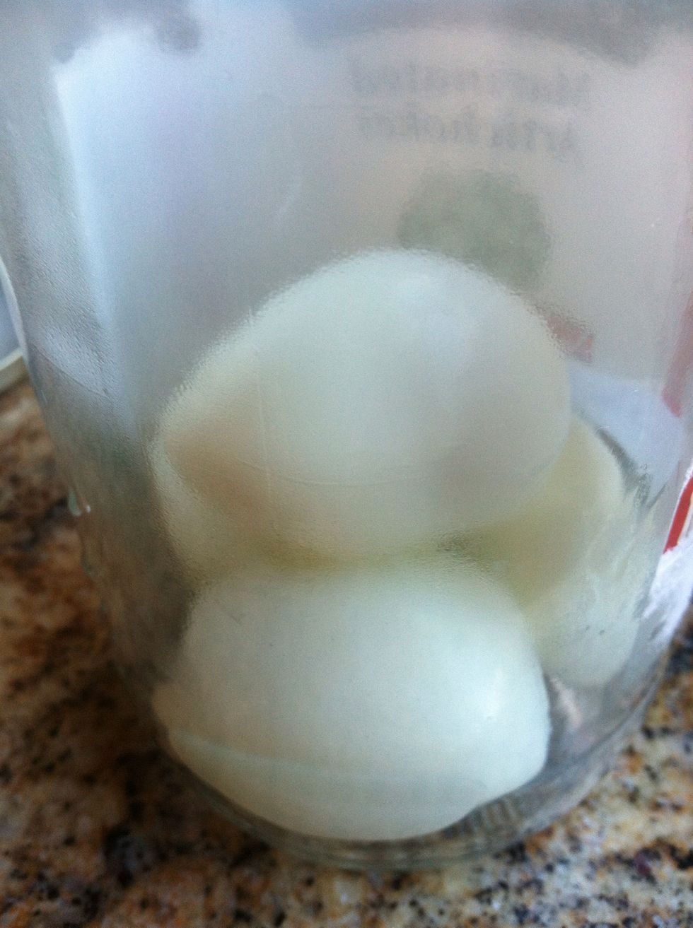 Once peeled place in sterilized glass jar.