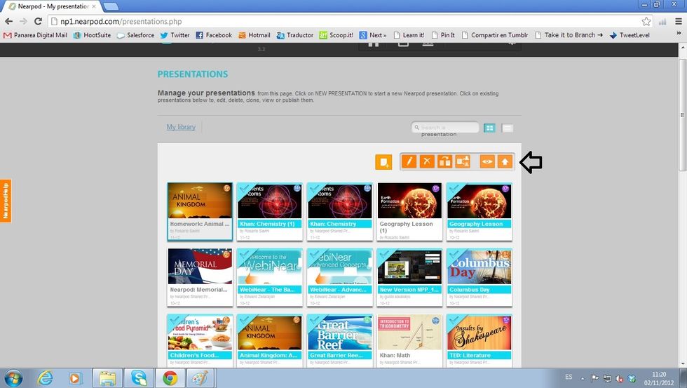 Once ready, select the NPP. When it highlights in blue, press the 'Publish' button (an NPP is published when it appears with a blue check mark on it)