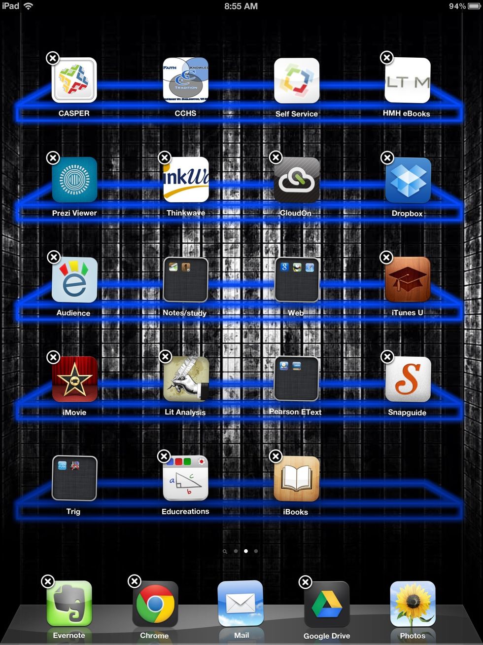Once the app is in its new place, you can continue on moving apps.