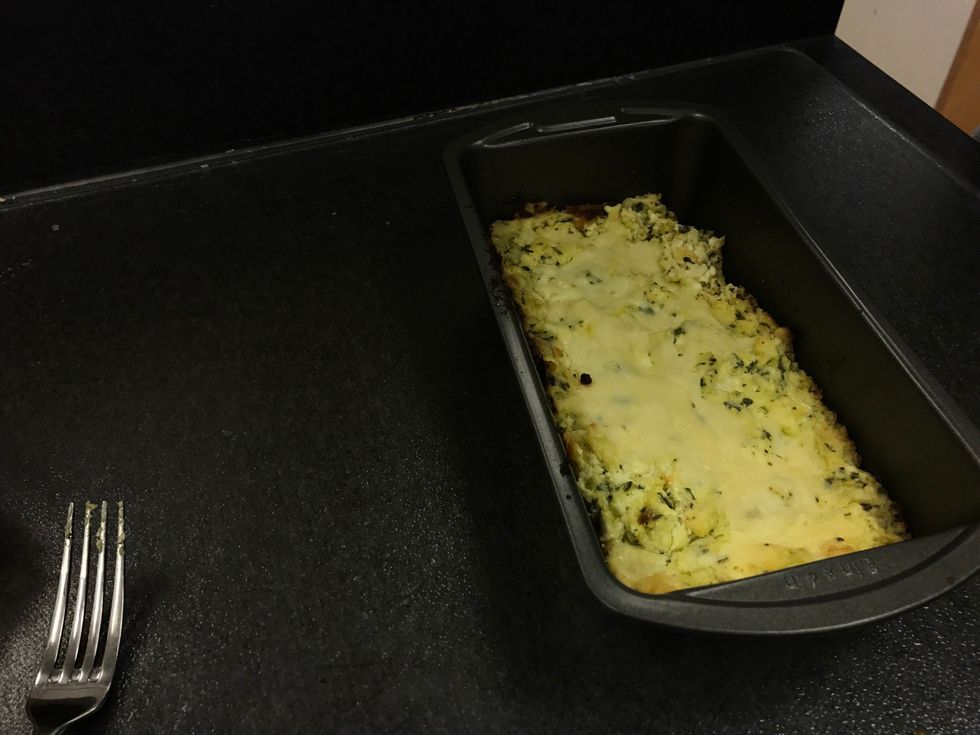 Once the artichoke dip is done let it cool for as long as you'd like. Then enjoy! :)