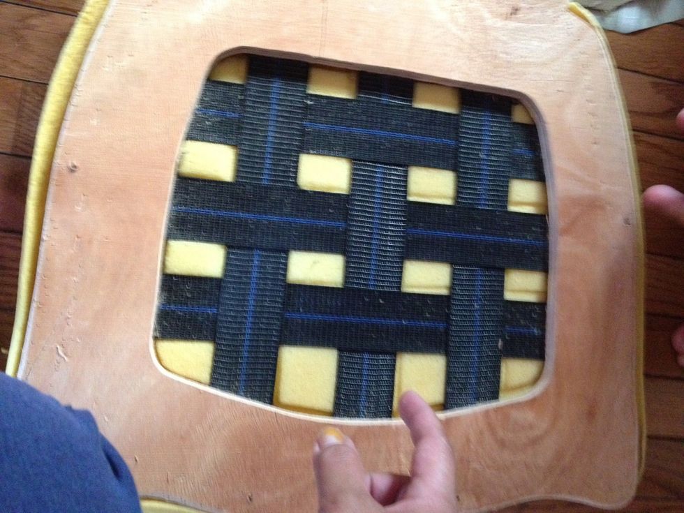 Once the base of the chair is exposed, lift it off from the foam.