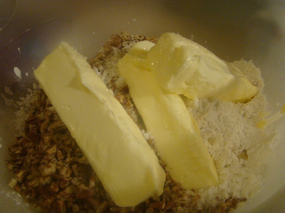 Once the butter is room temperature add with all the other ingredients