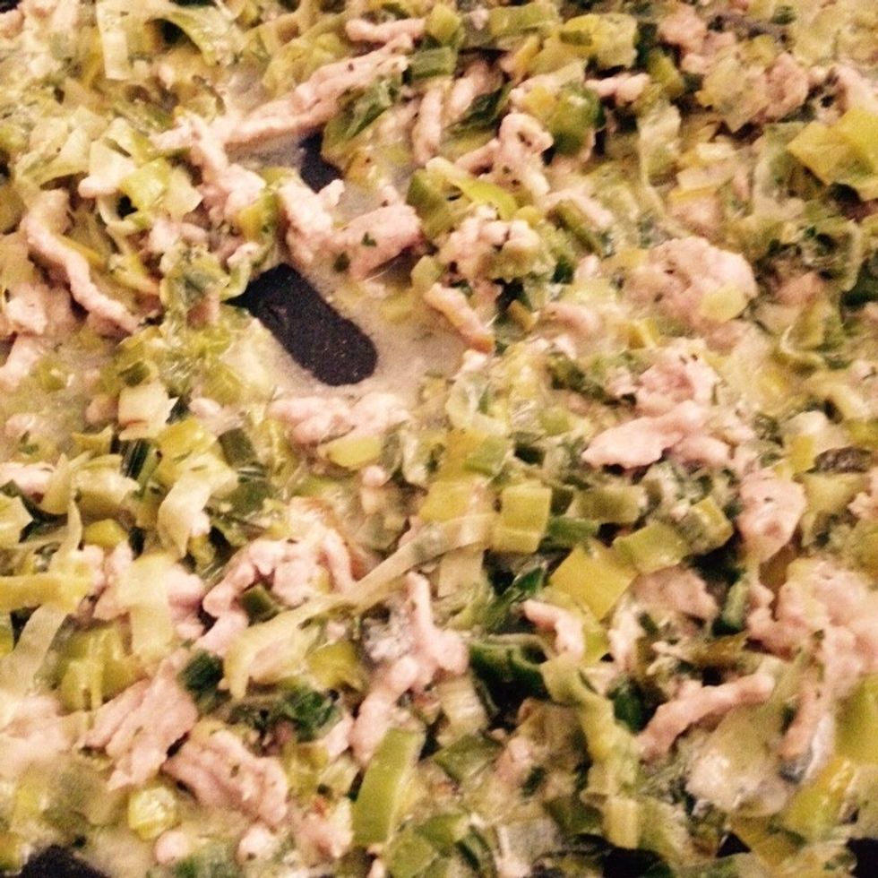 Once the cheese is melted keep cooking to let the wine partially evaporate and reduce the sauce