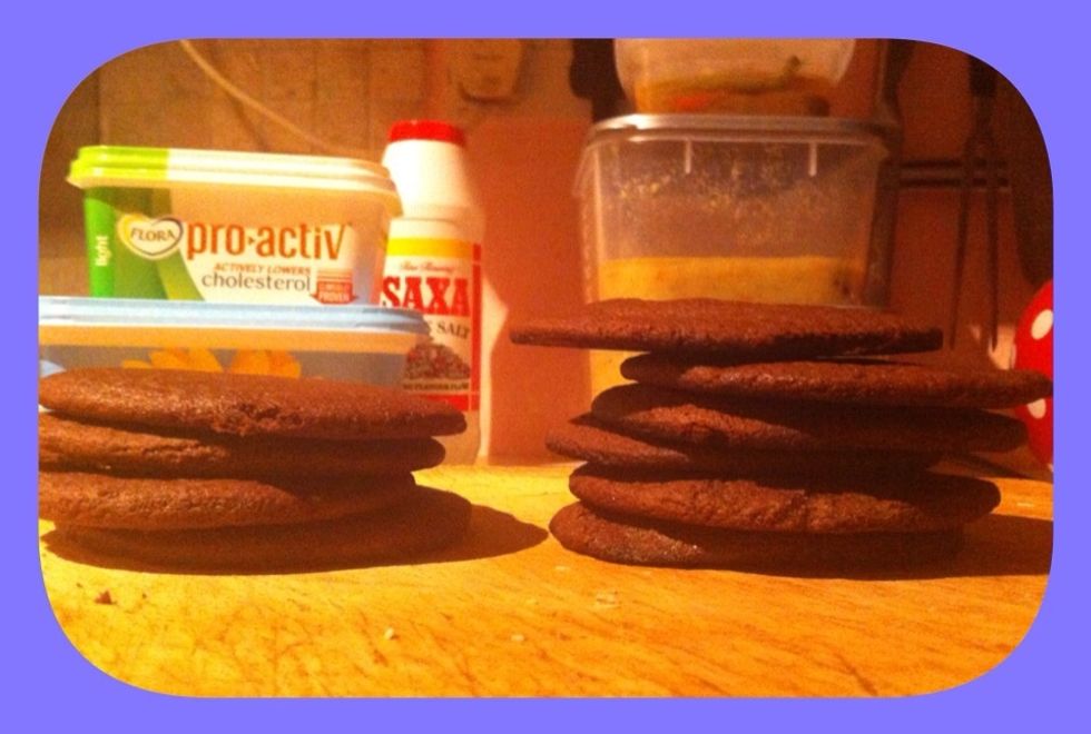 Once the cookies get out, leave to cool before filling