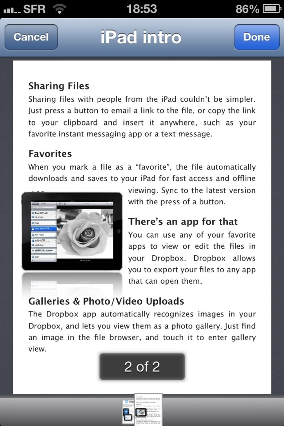 Once the document opens select the page you need to sign and simply tap where you need to sign