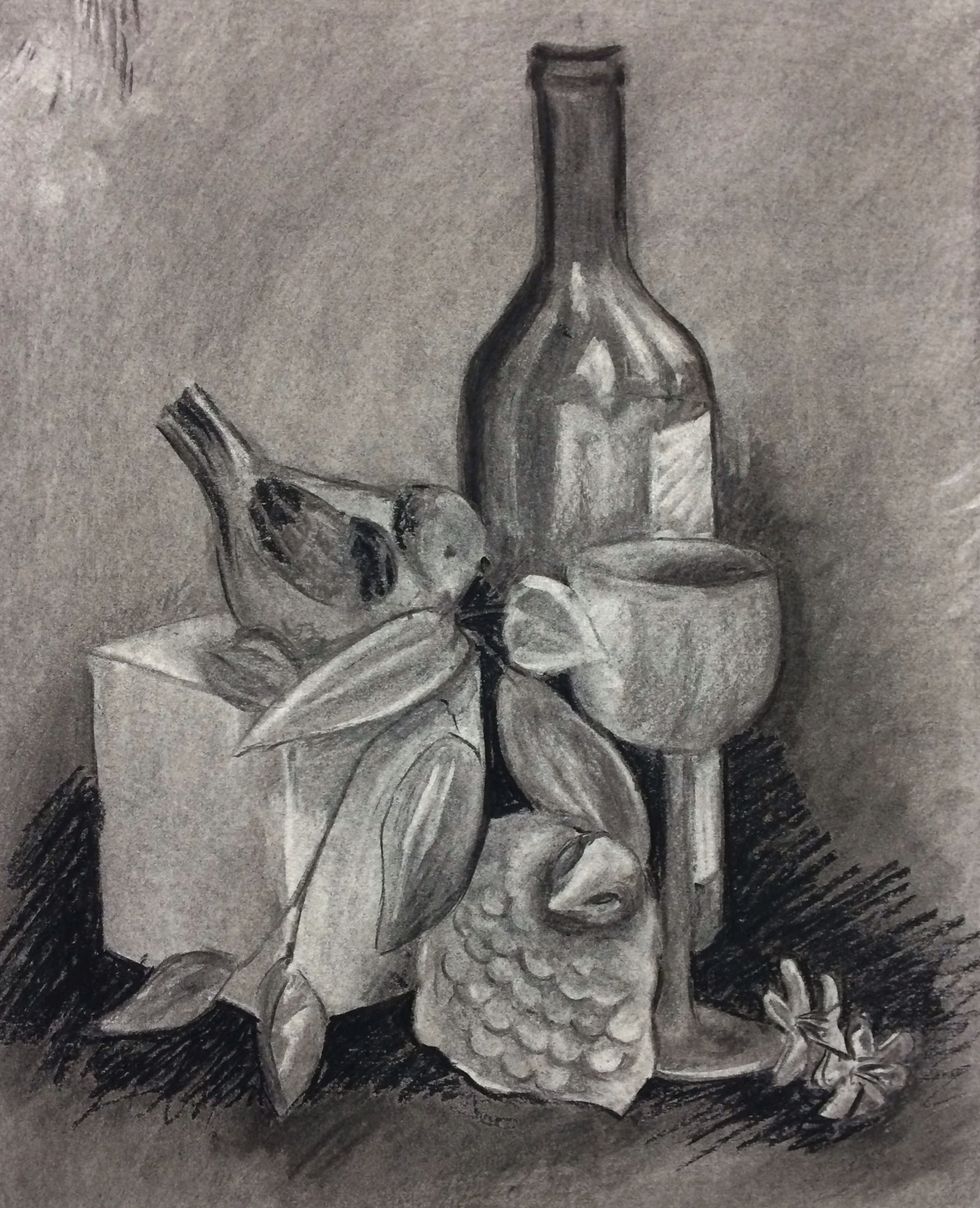 How to create a reductive charcoal drawing. - B+C Guides