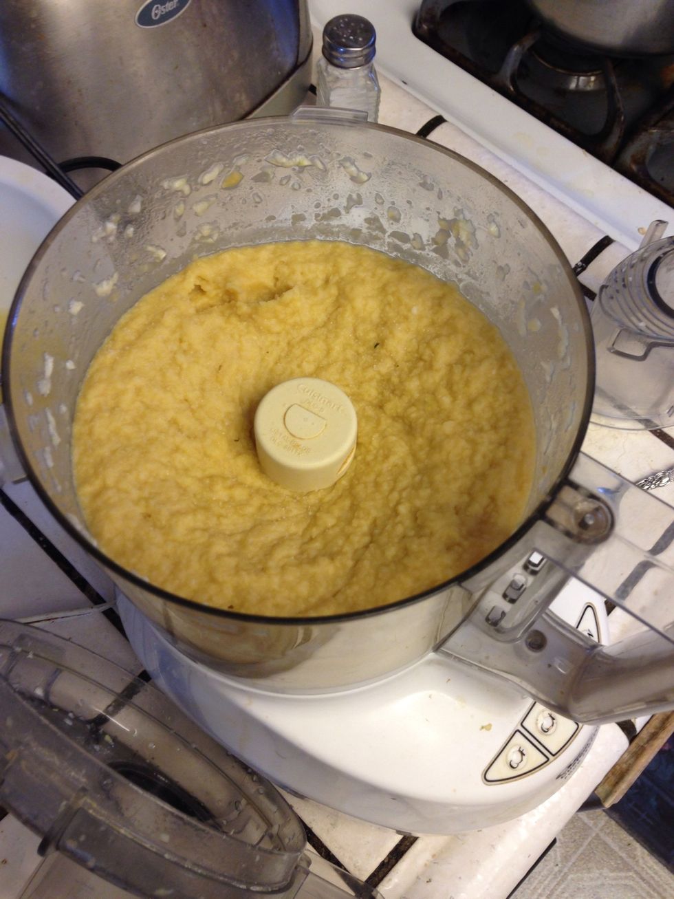 Once the garbanzo beans are incorporated