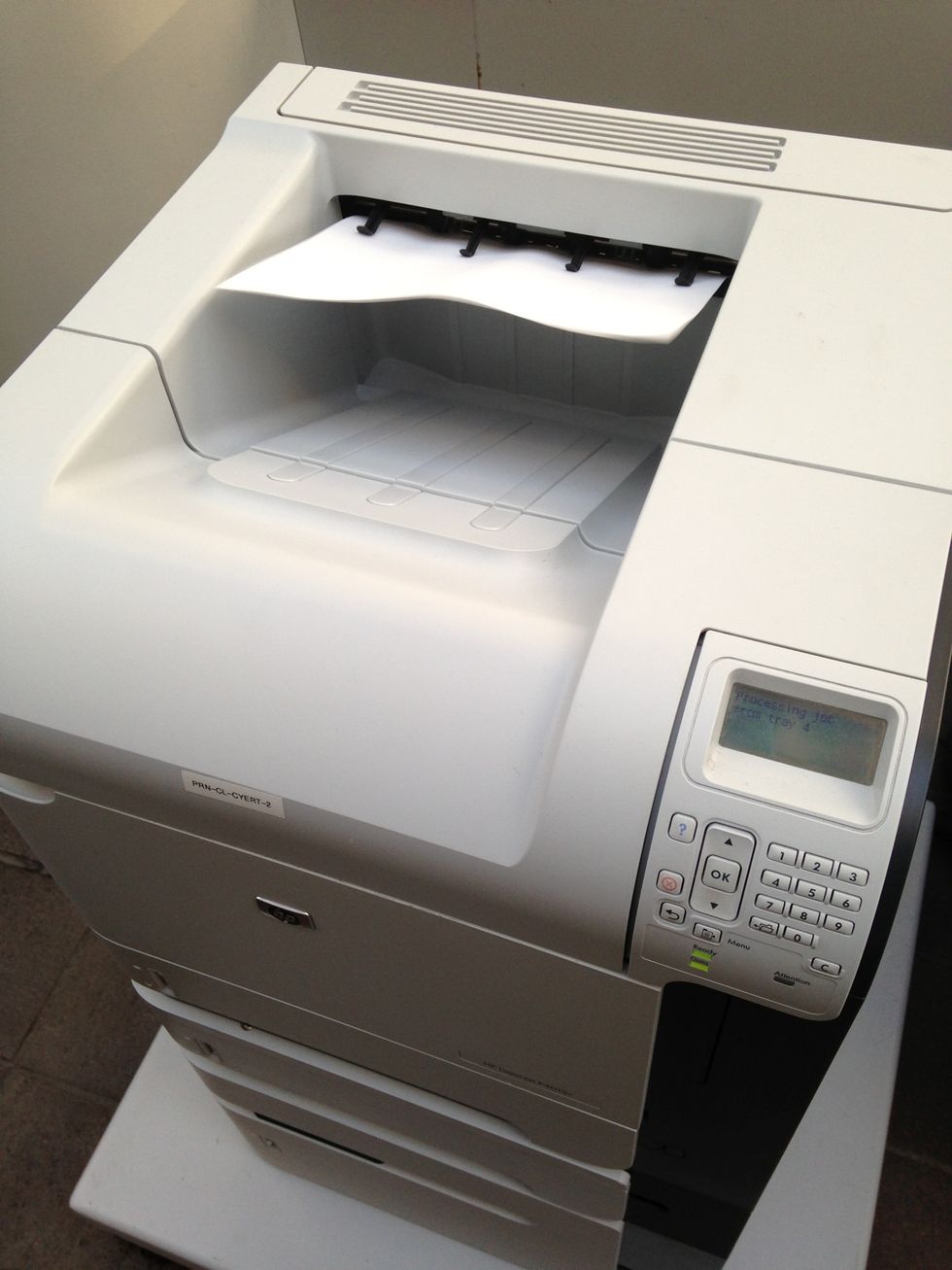 Once the jam is successfully removed, the printer will clear the paper path and reprint your document.