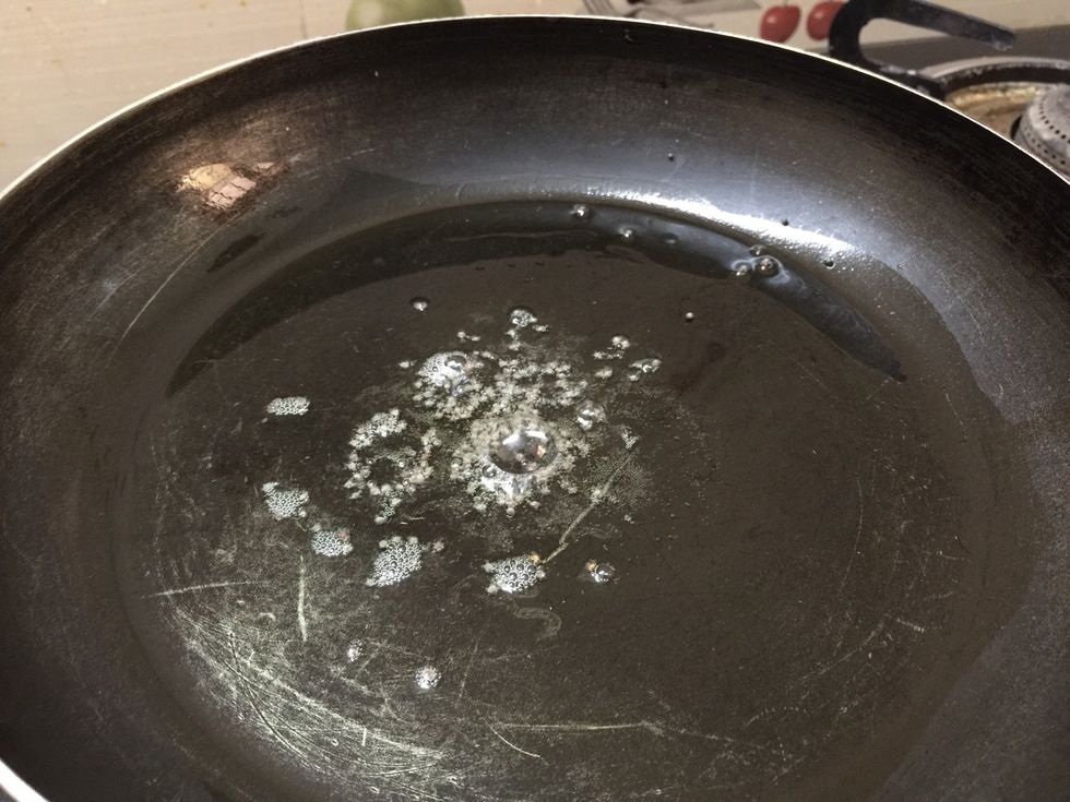Once the oil is hot then add mustard seeds and wait for it cracks