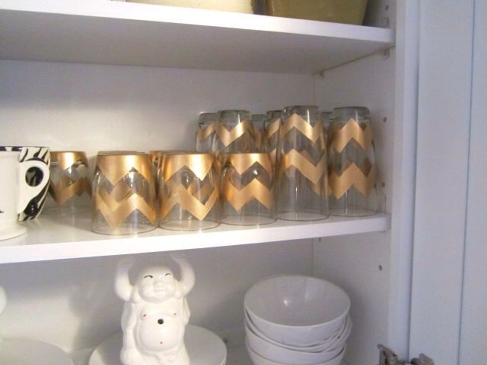 Once the paint is dry slow remove the tape.