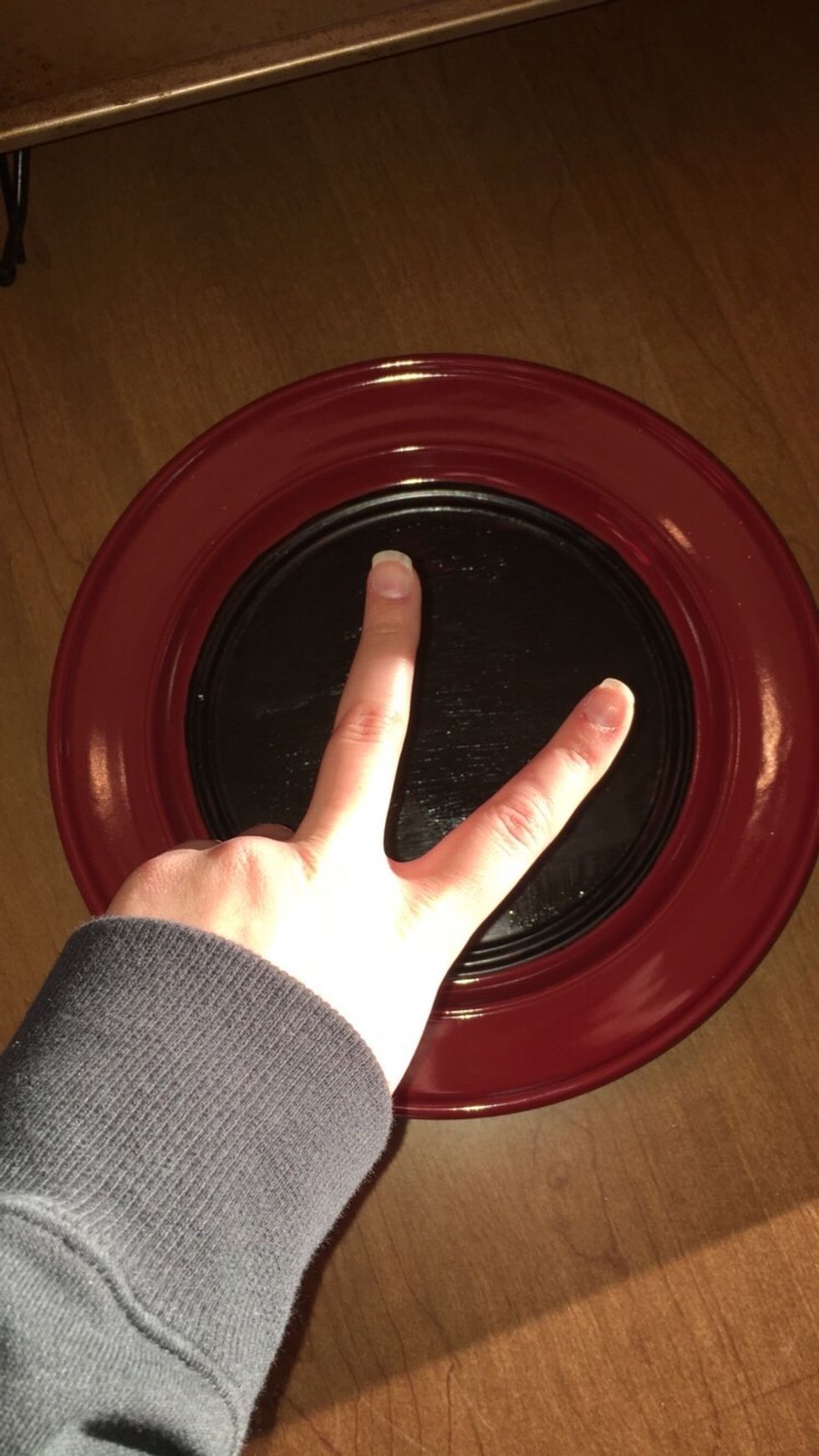 Once the paint is dry (usually 2+ hours) it's time for the second coat. Repeat exactly what was done the first time the plate was painted.