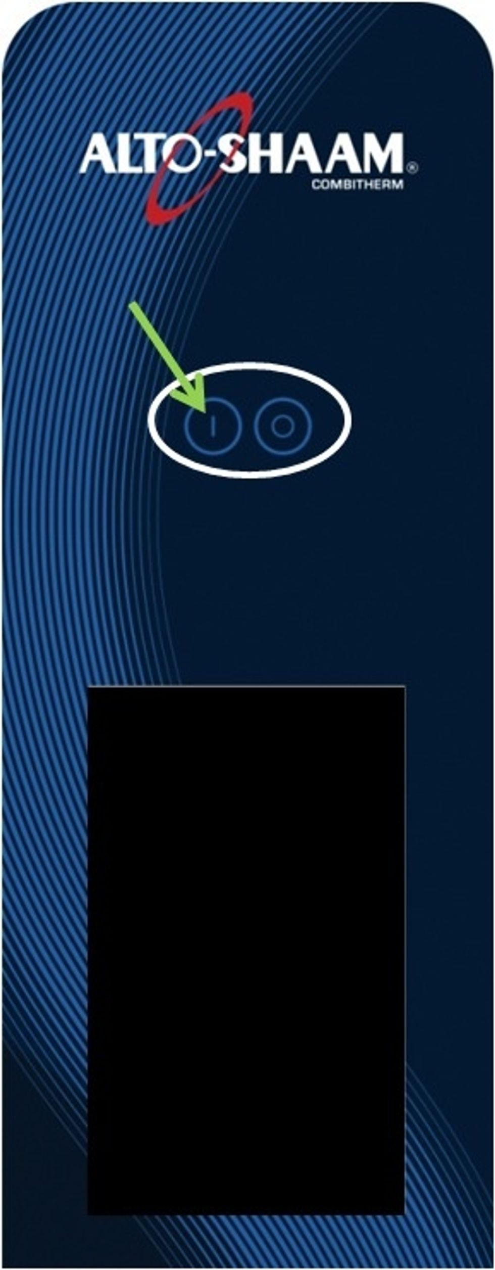 Once the screen goes off, press the on button to turn the control back on.