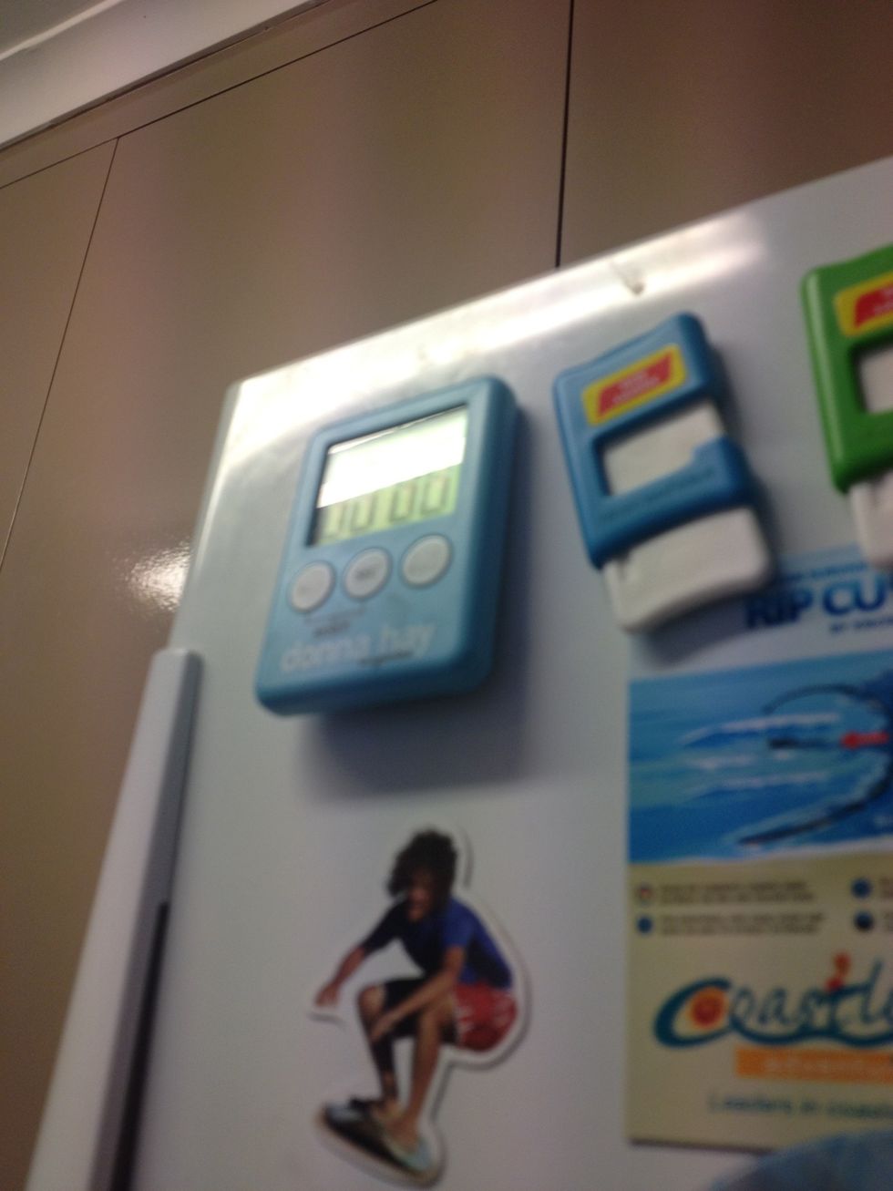 Once the water is boiling put a timer onto 2 minutes and press start. Take off the stove once the timer starts beeping. Sorry for the bad quality photo. My iPhone wouldn't focus.