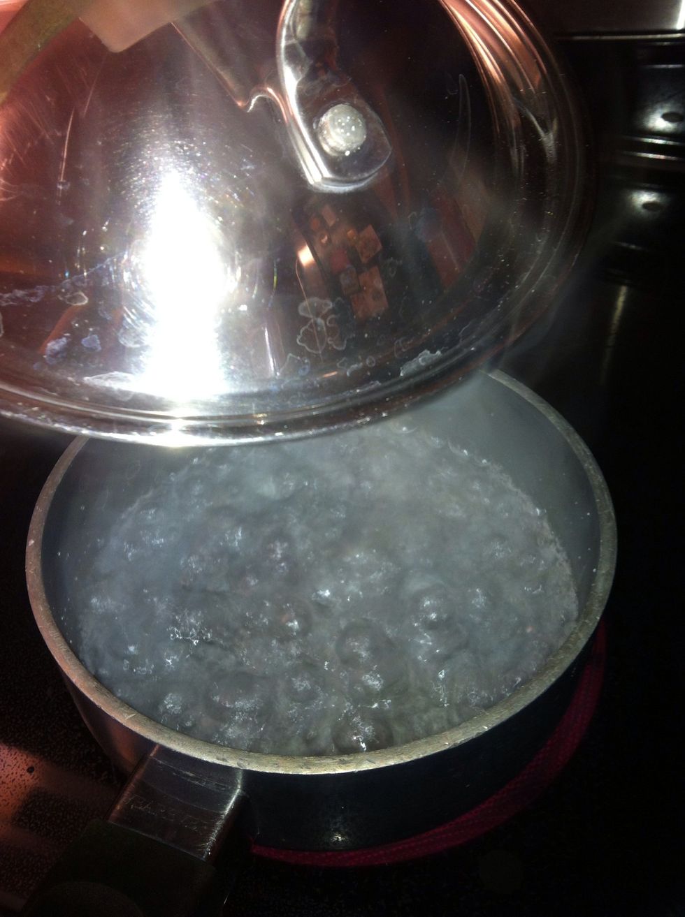 Once the water is boiling,