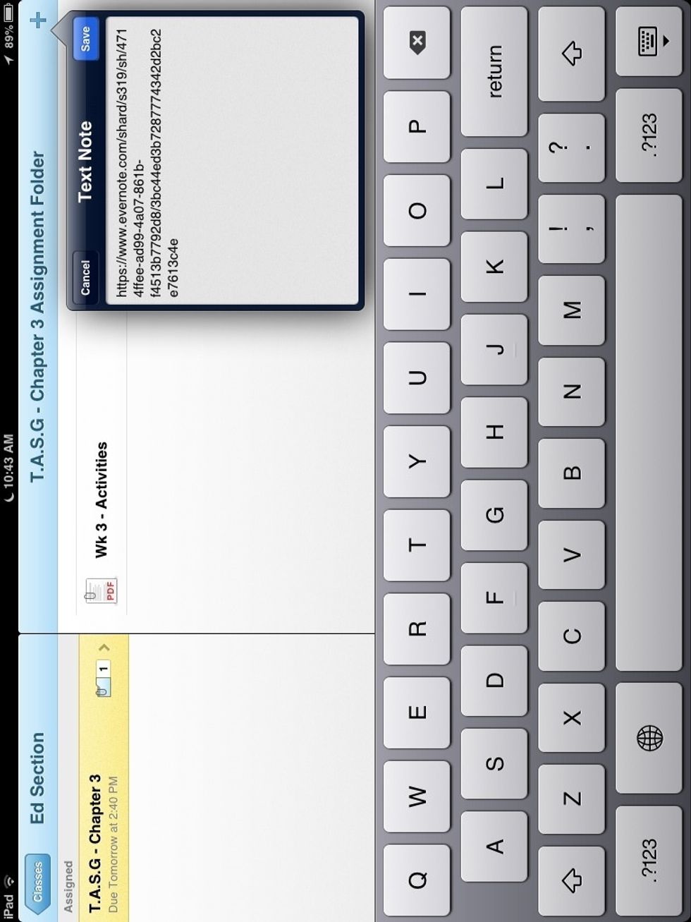 Once there is a link in the text box press save and your project will be expoted.
