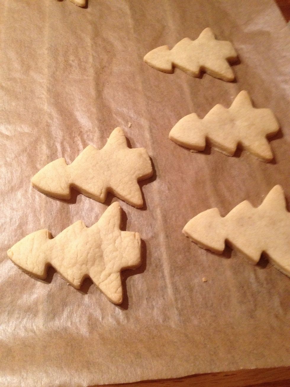 Once they are cooked to how you want them, place them on a cooling rack so that they are cool enough for you to decorate once you have made your icing