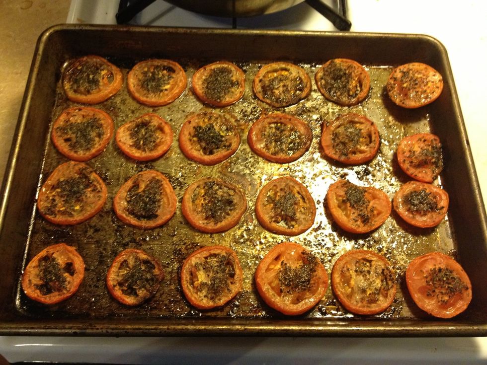 Once they are done, you will see how they will start to dry out around the edges, but are still moist in the center.